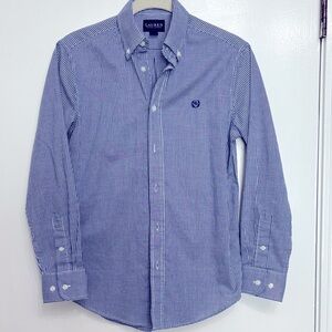 Boys Ralph Lauren Blue and White Plaid Shirt